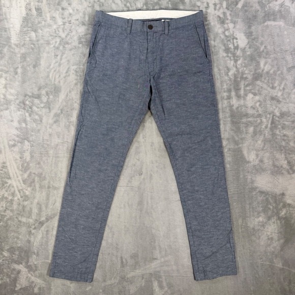 J.Crew Other - J.Crew 484 Slim Fit Chino Pants Men's Size 31x32 Blue Cotton Linen